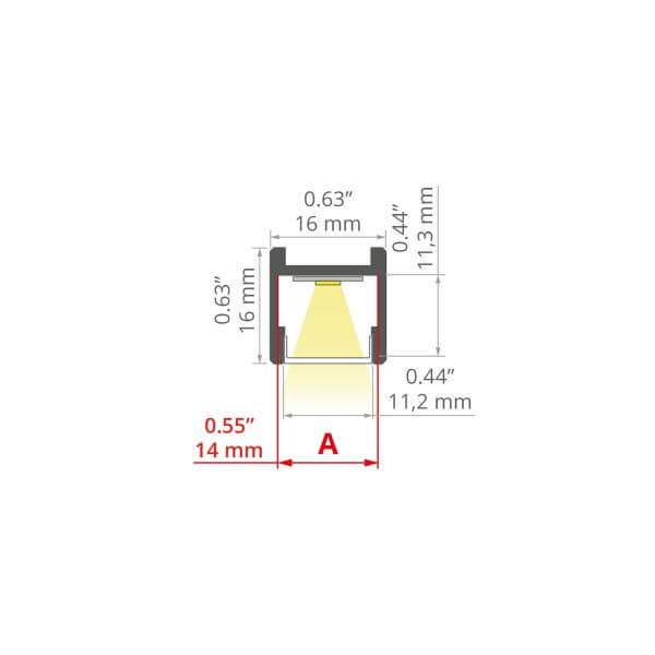 LED-Alu Profil PDS-H